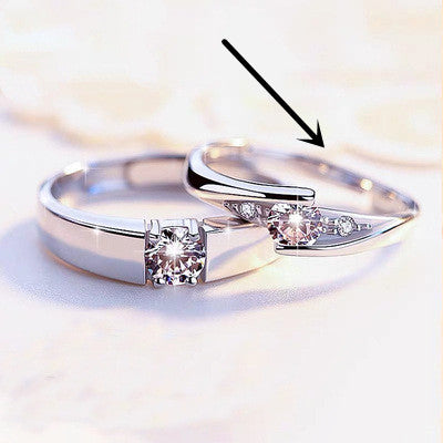 Anillo de Pareja en Plata 925 con Moissanita para Hombre y Mujer - Image 6