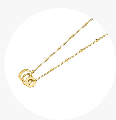 Collar de Oro con Tres Anillos - Regalo Perfecto para tu Novia - Image 6