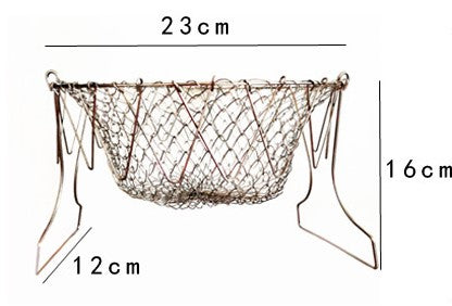Cesta Multiuso Plegable de Acero Inoxidable para Freír y Cocinar - Image 9