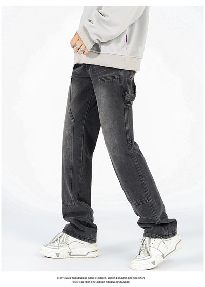Jeans de Corte Acampanado Estilo Logging Americana para Hombre - Image 9
