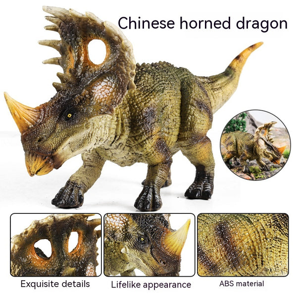 Dragón Cornudo Dinosaurio Simulado - Juguete Educativo para Niños