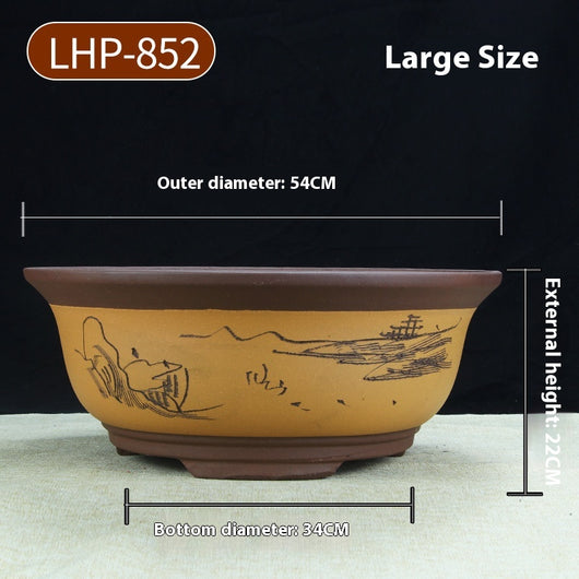 Maceta Cerámica Púrpura Grande 60cm para Árboles y Plantas Antiguas - Image 14