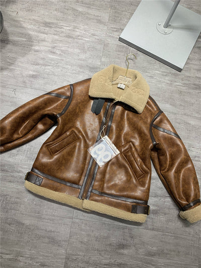 Abrigo de Lana Suelta Estilo Coreano para Mujer - Image 19