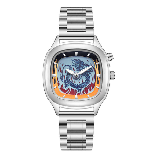 Reloj Hombre Dragón Retro Dual Pantalla Premium Resistente al Agua - Image 2