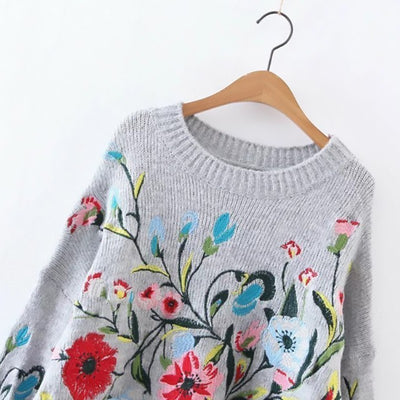Blusa Bordada de Flores con Acabado Industrial - Image 6