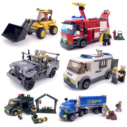 Bloques de Construcción Interactivos Educativos para Autos Infantiles