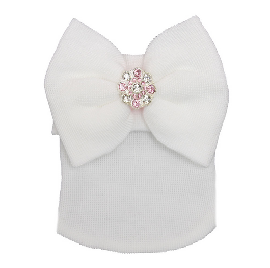 Gorro Tejido para Bebé con Rayas y Mariposa Brillante - Invierno - Image 10
