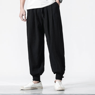 Pantalones Harem de Algodón y Lino Estilo Asiático - Cómodos y Versátiles - Image 5