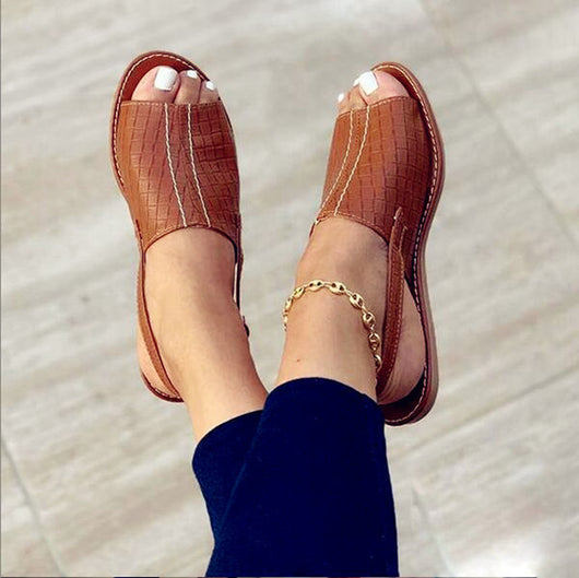 Sandalias y Pantuflas de PU para Mujer - Diseño Minimalista y Cómodo - Image 14