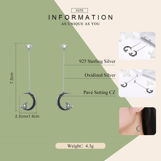 Aretes de Luna con Borlas - Image 2