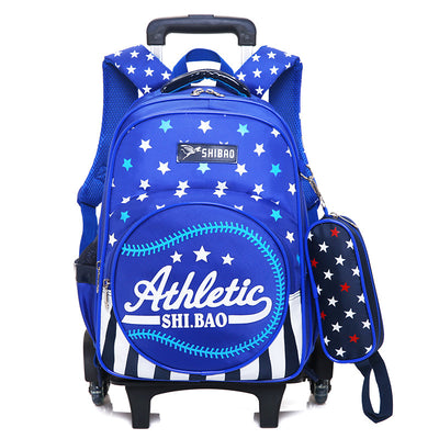 Mochila Escolar Trolley Impermeable de Tres Ruedas para Niños - Image 14