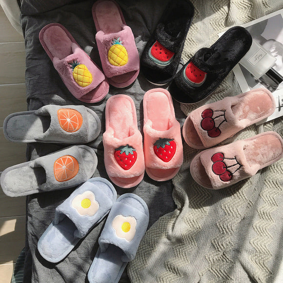 Pantuflas de Felpa Frutal