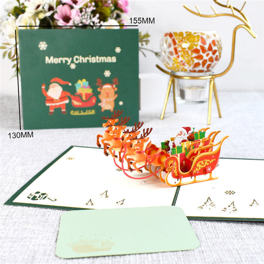 Tarjetas Navideñas Emergentes 3D Árbol de Navidad con Decoraciones y Pegatinas - Image 15