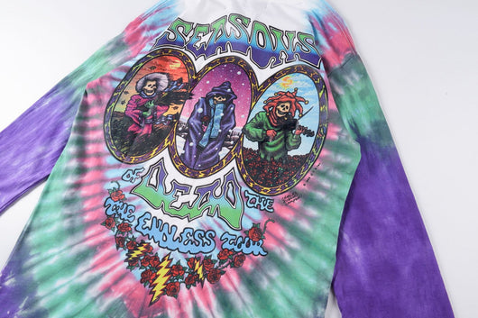 Remera Tie Dye Calavera Religiosa Estampada Manga Larga - Image 5