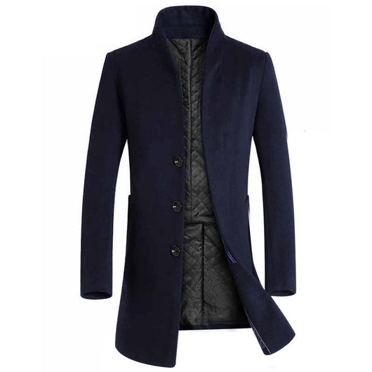 Abrigo Largo de Lana para Hombre - Elegancia y Calidez - Image 4