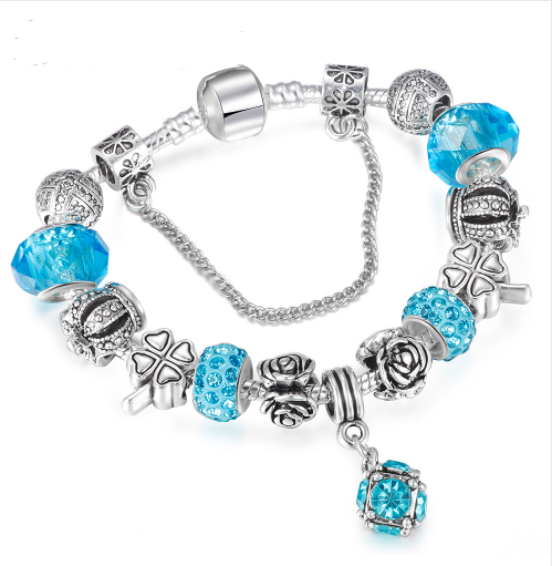 Pulsera de Cristal DIY Ajustable - Abalorios Europeos para Personalizar - Image 4