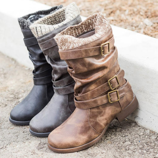 Botas Martin con Tubo de Lana para la Boca