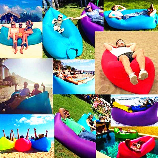 Sofá Inflable Portátil para Exteriores - Lounger Rápido para Playa y Camping - Image 2