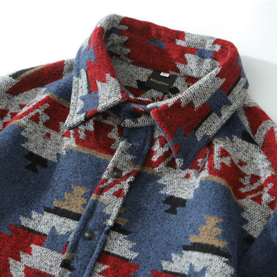 Camisa Acolchada Étnica en Lana - Image 5