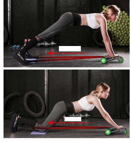 Kit 4 en 1: Cuerda para Saltar + Rueda Abdominal