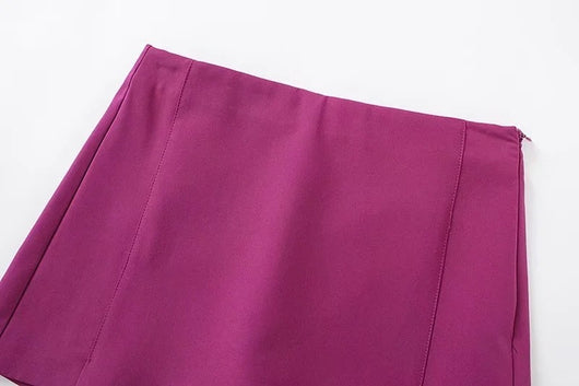 Shorts Vintage Cintura Alta con Abertura Frontal - Image 15