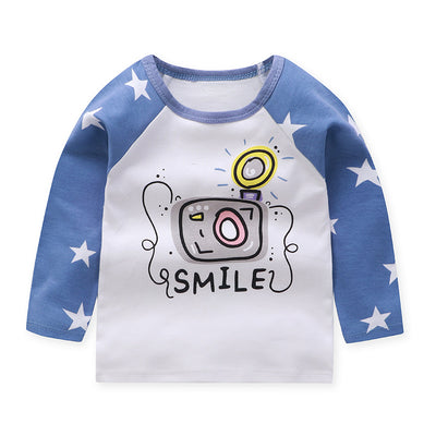 Remera Infantil de Algodón Cuello Redondo con Mangas Raglan - Image 10