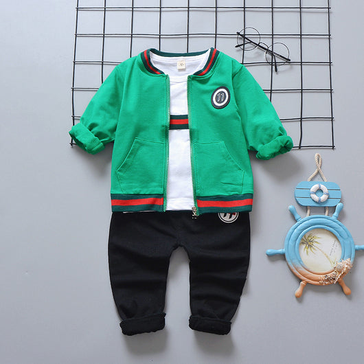 Conjunto de Manga Larga para Niños 0-4 Años con Pantalón Convertible - Image 4