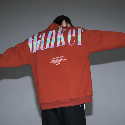 Sudadera Oversize Cuello Redondo con Letras Reflectantes - Image 12