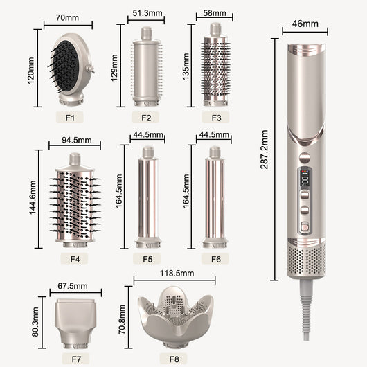 Secador de Cabello 8 en 1 Plegable con Peine de Aire Caliente - Image 30