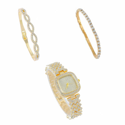 Reloj de Moda para Mujer con Diamantes en Bisel Cuadrado - Image 11