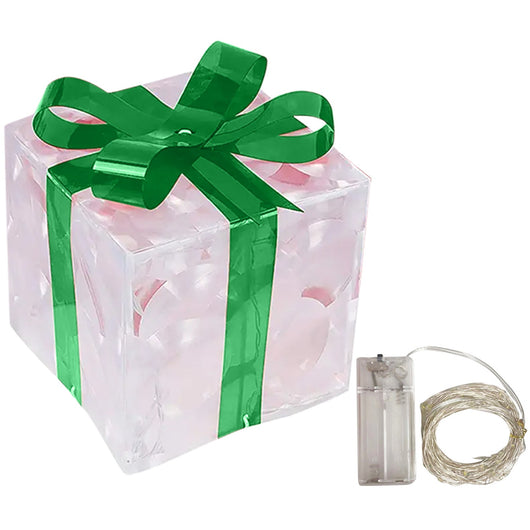 Caja de Regalo Navideña Luminosa con Moño - Decoración LED para Interiores y Exteriores - Image 17