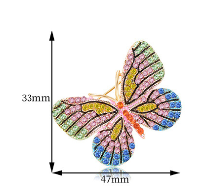 Broche Mariposa de Cristales Brillantes Estilo Europeo Premium - Image 6