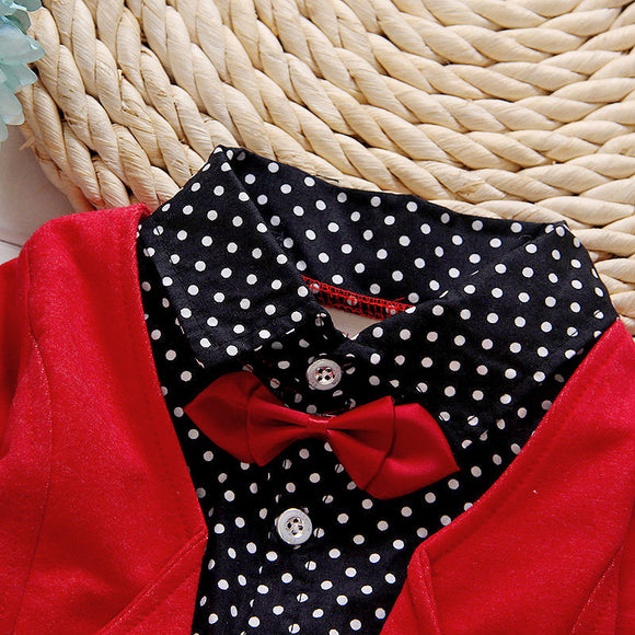 Traje Infantil Elegante con Chaleco, Corbatín y Pantalón