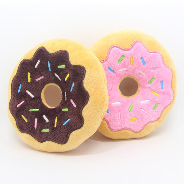 Juguete de Peluche Donut Adorable para Mascotas