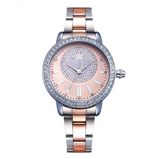 Reloj de Pulsera Shengke para Mujer - Cuarzo Lujo con Cristales - Image 2