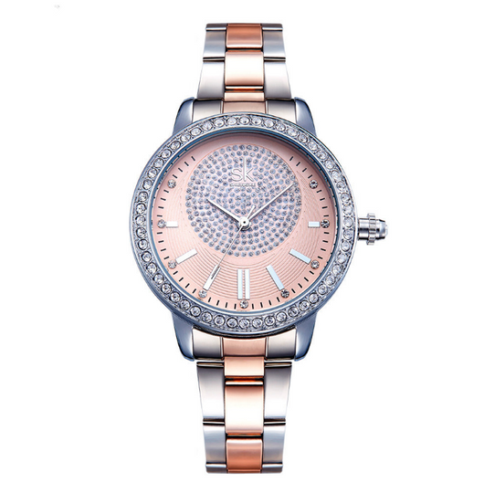 Reloj de Pulsera Shengke para Mujer - Cuarzo Lujo con Cristales - Image 2