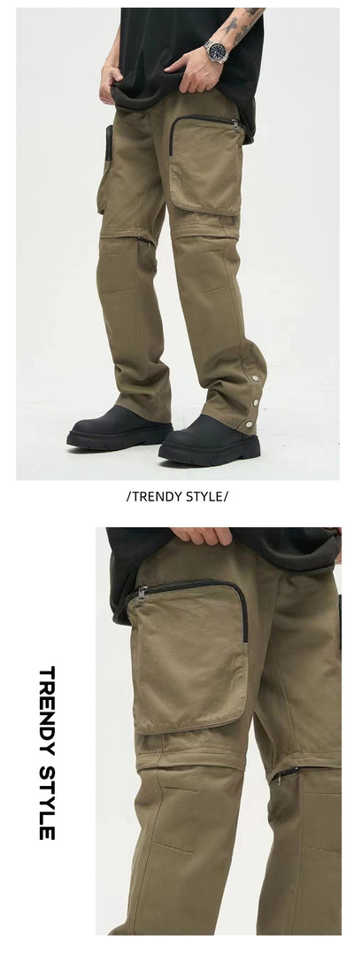 Pantalones Casuales Holgados con Bolsillos Grandes para Hombre - Image 15