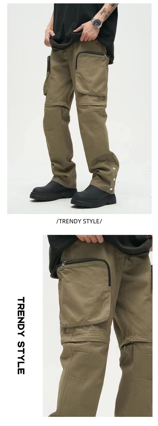 Pantalones Casuales Holgados con Bolsillos Grandes para Hombre - Image 15