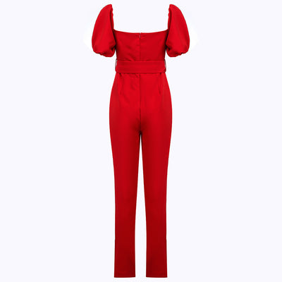 Jumpsuit Ajustado con Mangas Tipo V - Diseño Ceñido que Realza la Figura - Image 4