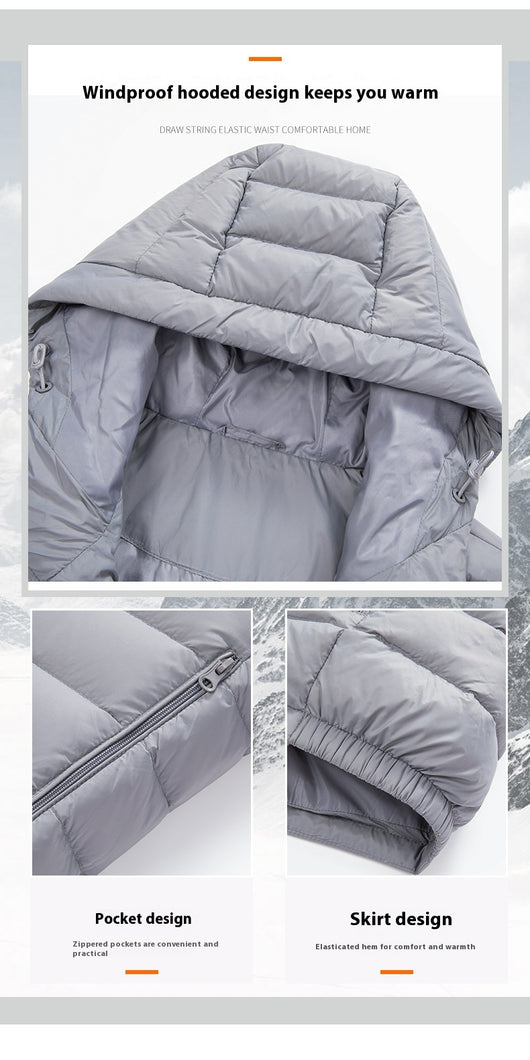 Chaqueta de Plumas para Hombre, Corte Slim Estilo Coreano - Image 20