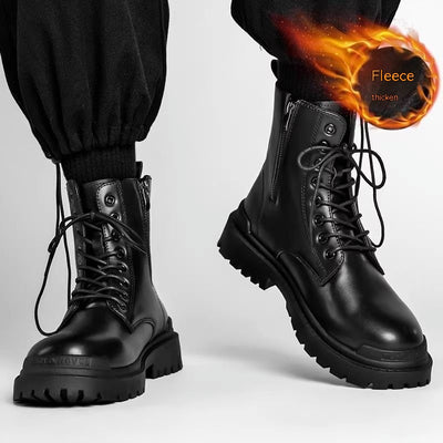 Botas de Cuero British Caña Media para Hombre - Estilo Tide - Image 5
