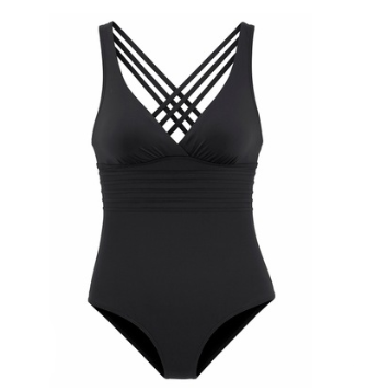 Traje de Baño Escotado con Espalda Cruzada - Diseño Europeo Moderno