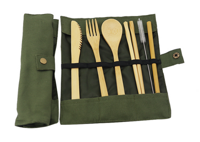 Set de Cubiertos Portátil de Bambú Reutilizable con Estuche - Cero Residuos - Image 13