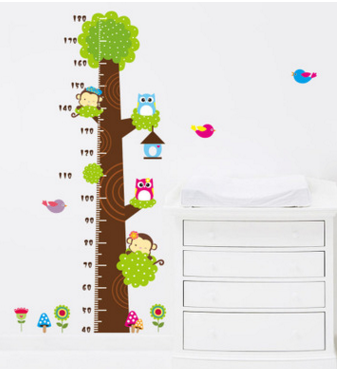 Medidor de Altura Infantil Adhesivo para Dormitorio