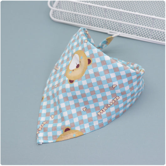 Pañuelo Triangular de Algodón con Encaje y Estampado Infantil - Image 38