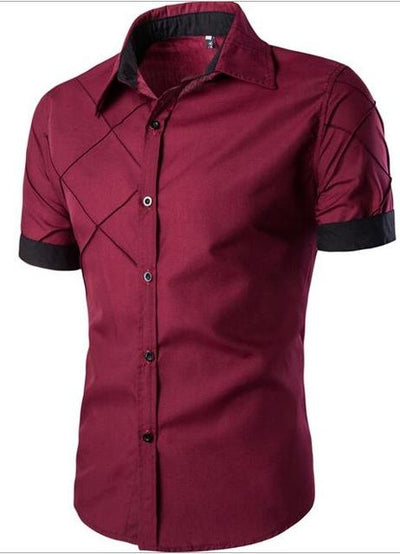 Camisa Casual de Manga Corta con Cuello Abierto - Image 2