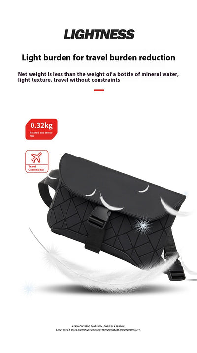 Bolsa Crossbody Hombre Diseño Rombo - Estilo Moderno Rui Camp - Image 9