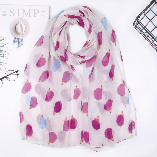 Pañuelo Parisino con Estampado de Erizos - Image 12