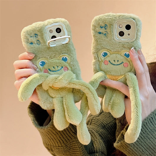 Funda de Celular Rana Peluda Extraíble con Diseño Cartoon - Image 11