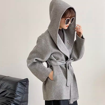 Abrigo de Lana Reversible Doble Faz para Otoño e Invierno - Cashmere Premium Talla Pequeña - Image 5